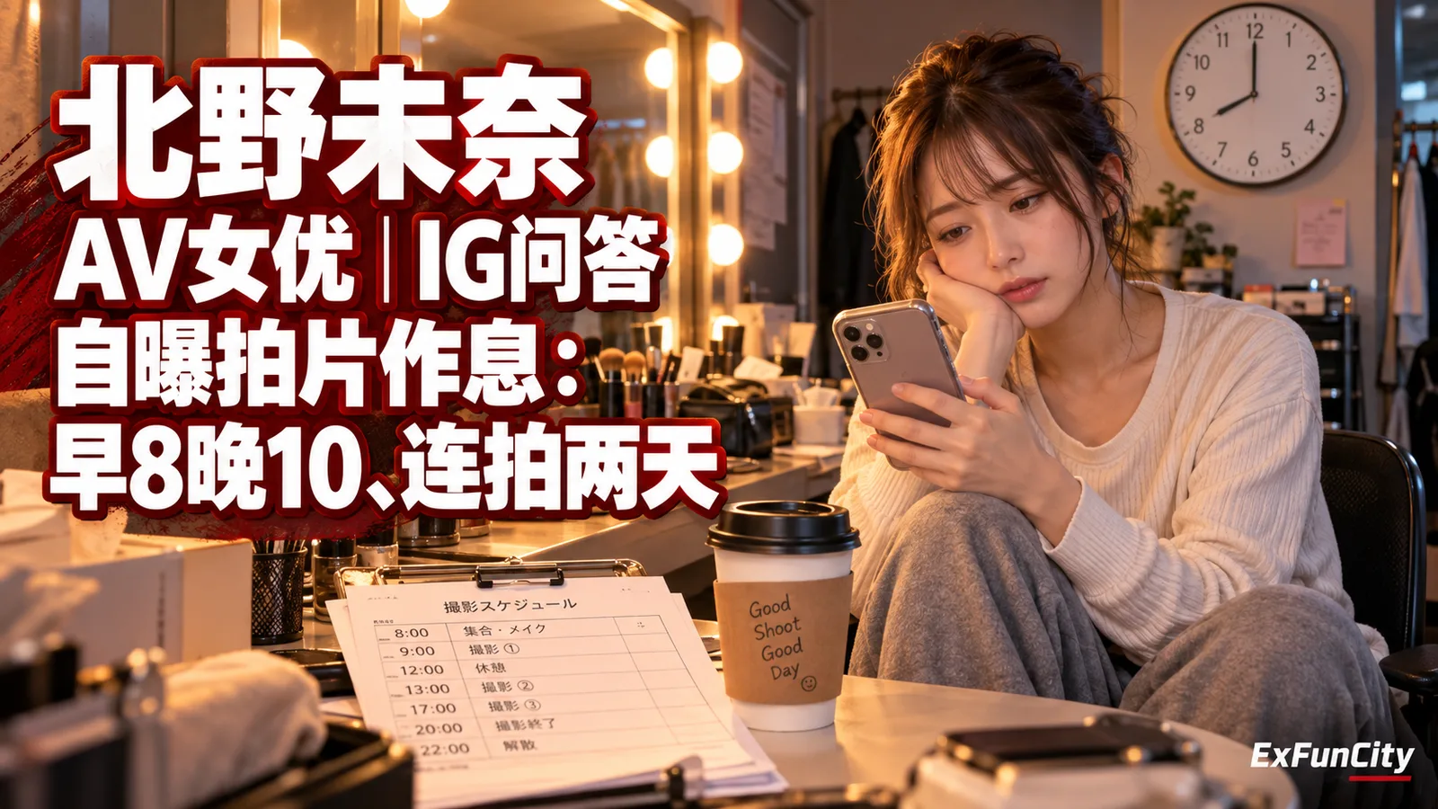 北野未奈 AV女优｜自曝拍片作息