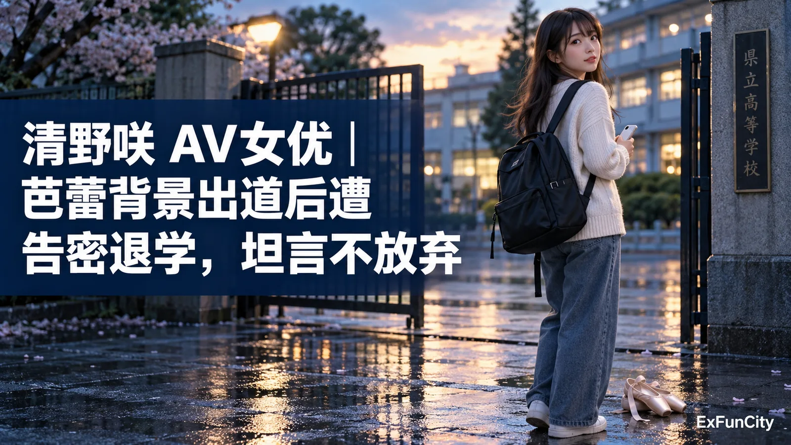 清野咲 AV女优｜遭告密退学后发声