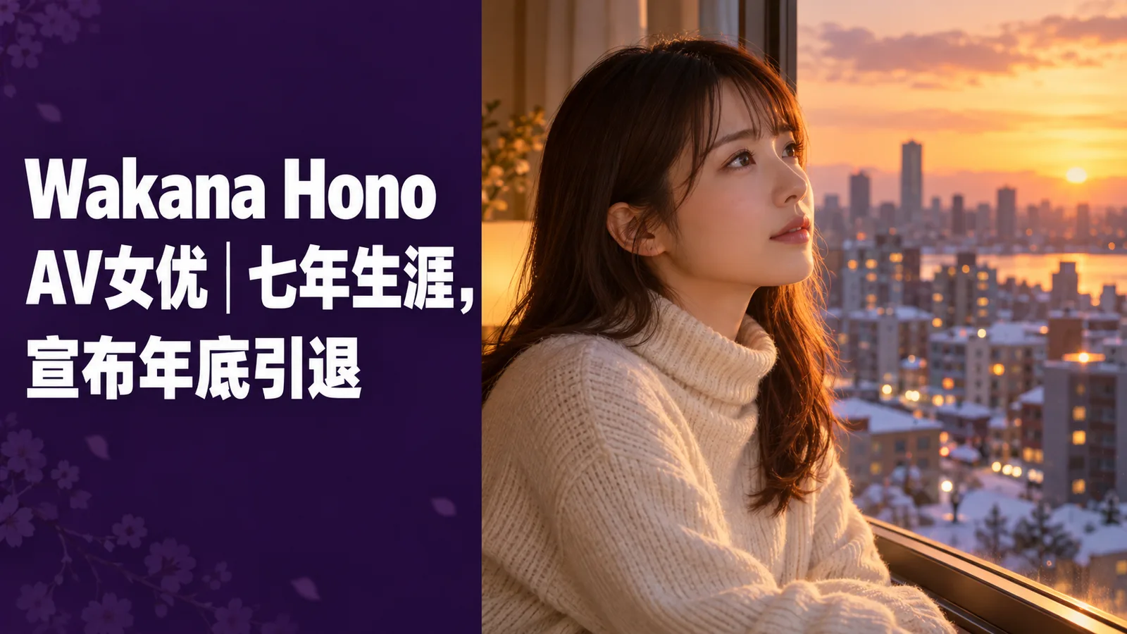 Wakana Hono AV女优｜七年生涯，宣布年底引退