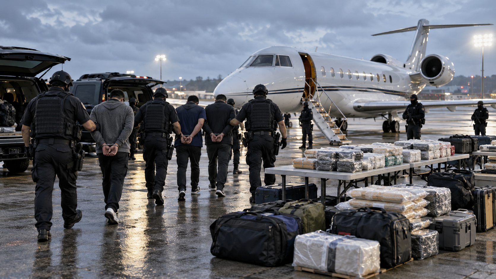 521kg meth private jet bust