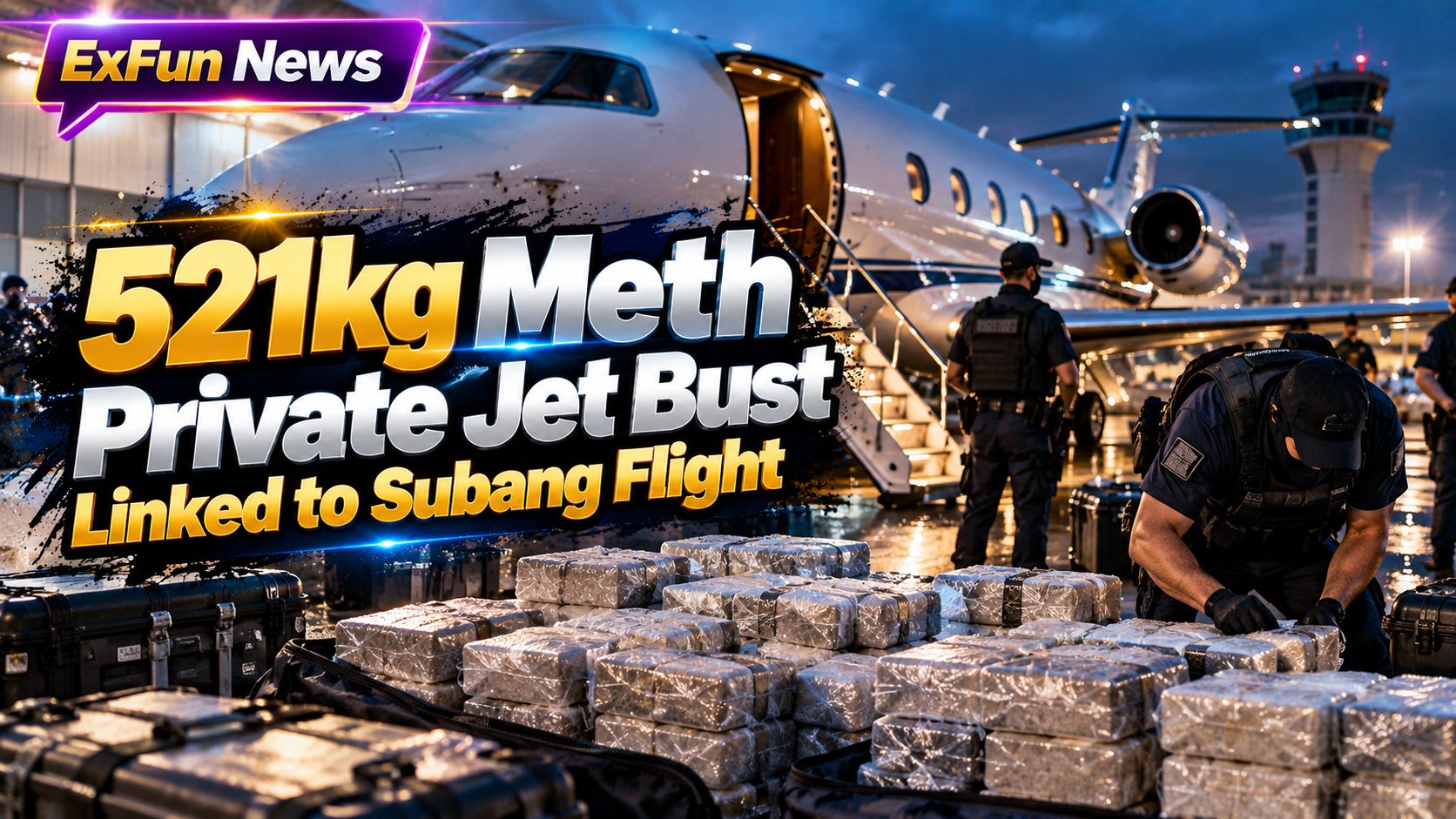 521kg Meth Private Jet Bust Linked to Subang Flight
