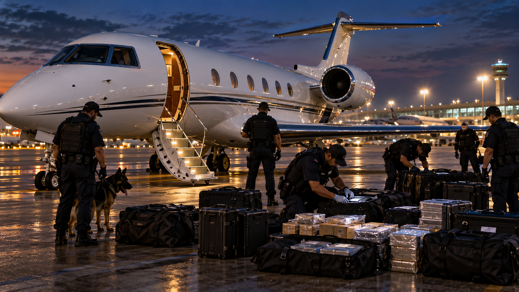 521kg meth private jet bust