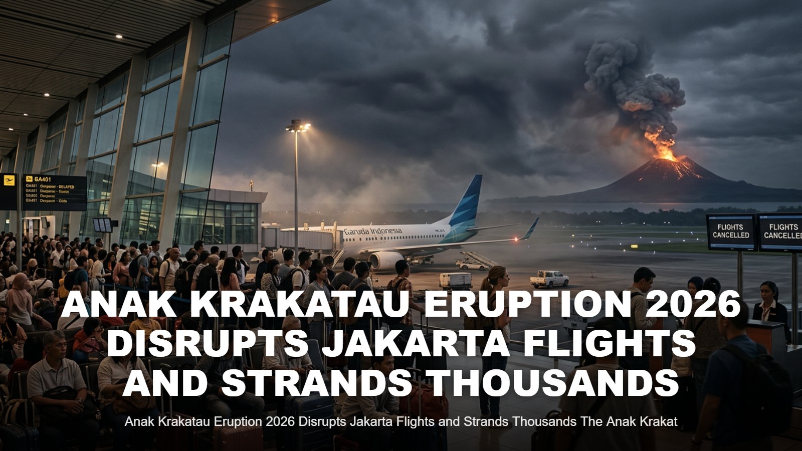Anak Krakatau Eruption Disrupts Hundreds of Flights