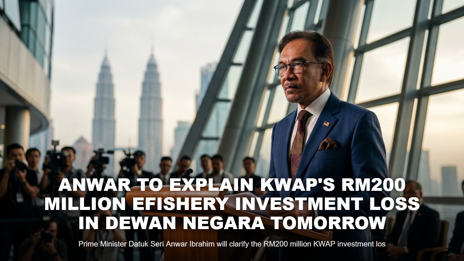 Anwar to Address RM200M KWAP eFishery Investment Loss Tomorrow