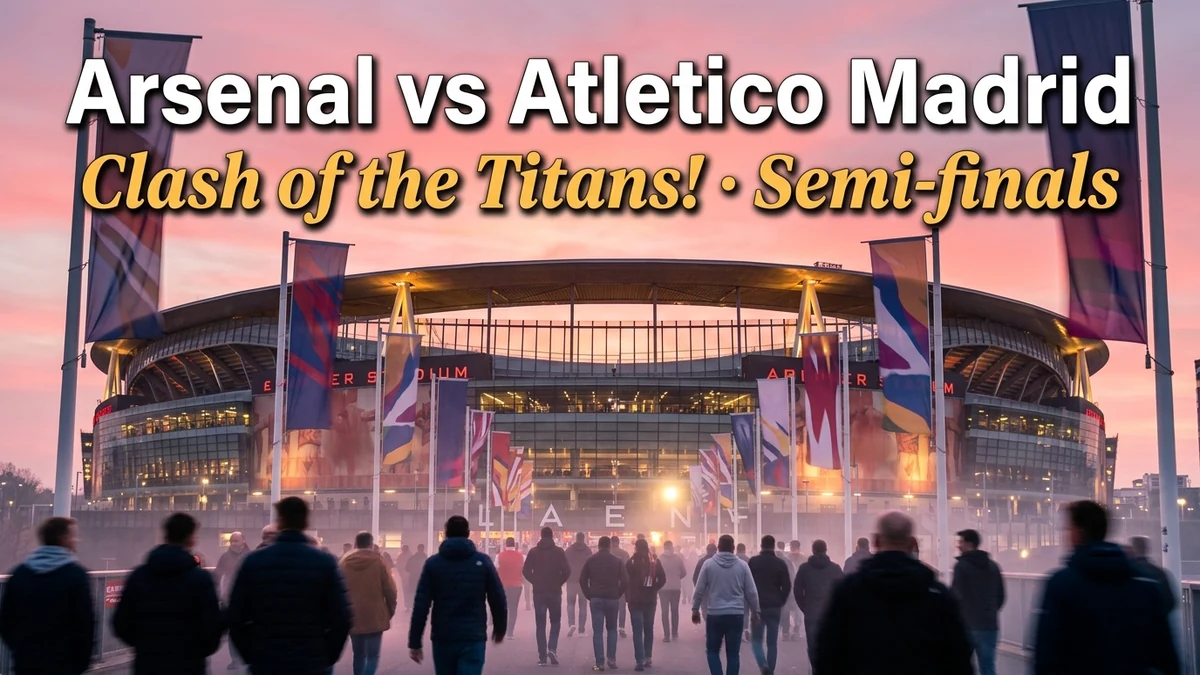 Arsenal vs Atletico Madrid: Champions League Semi-final...