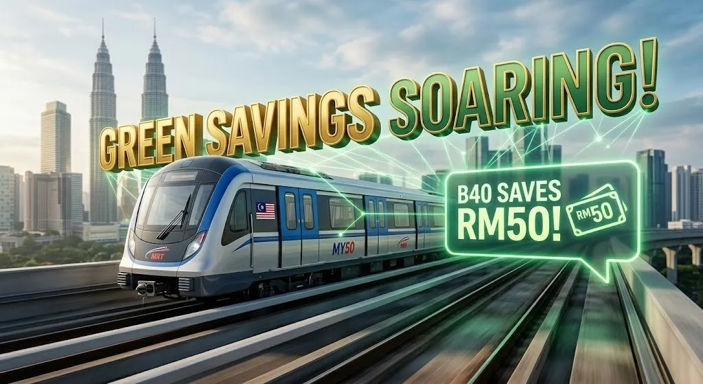 B40 Saves RM50 Monthly with Malaysia Green Transit Rebate