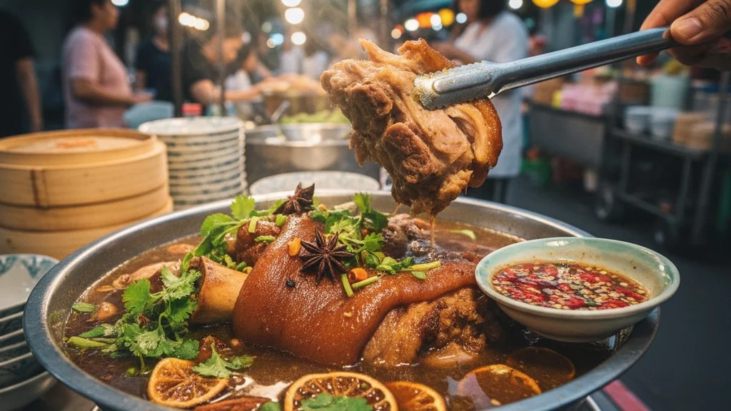 charoen-saeng-silom-braised-pork-knuckle-khao-kha-moo-bangkok