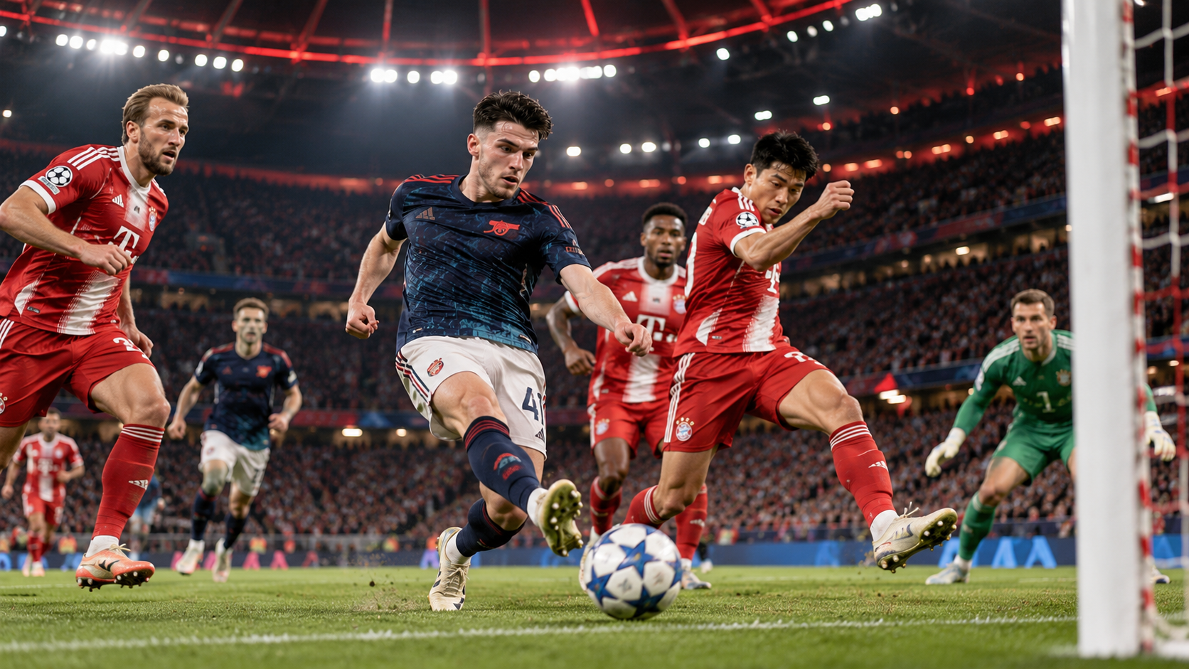 Bayern Munich 2-2 Arsenal! Declan Rice Selamatkan Gunners, Kane Hampiri Rekod Ronaldo