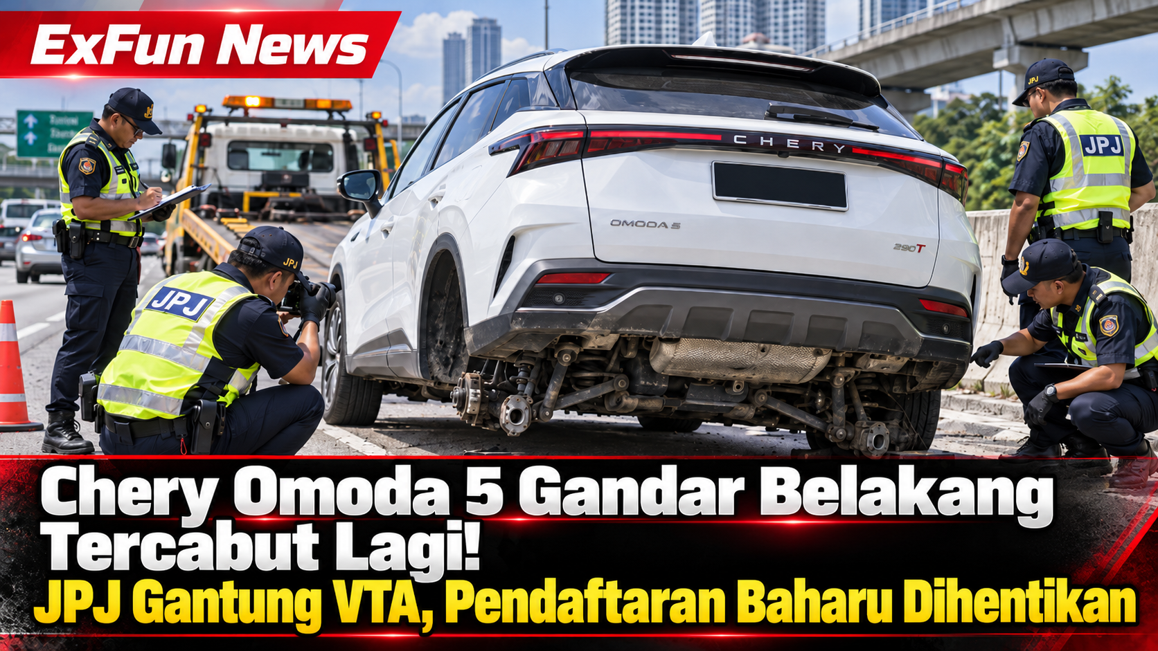 Chery Omoda 5 Gandar Tercabut: JPJ Gantung VTA 2026