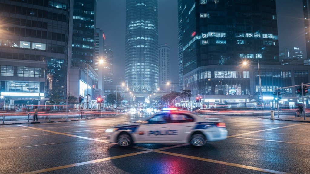 kuala-lumpur-stesen-sentral-street-night-police-patrol