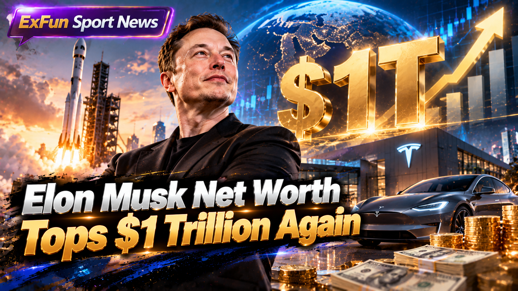 Elon Musk Net Worth Tops $1 Trillion Again in 2026