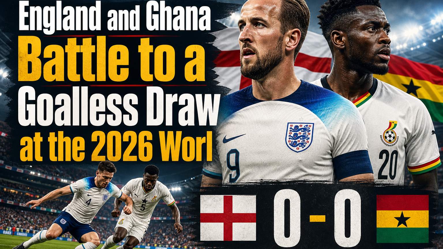 England vs Ghana 0-0 Draw