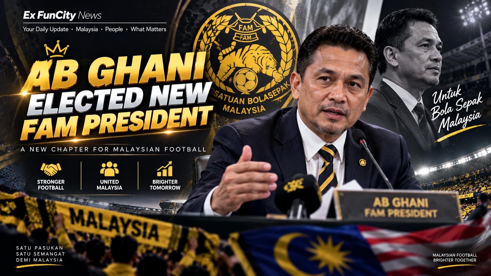 FAM President Ab Ghani Vows to Rebuild Malaysia Football
