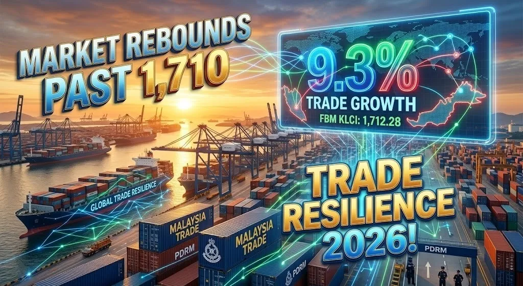 FBM KLCI Rebounds Past 1,710 on Strong Trade Data