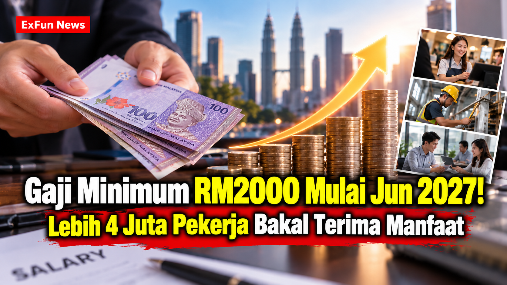 Gaji Minimum RM2000 Malaysia 2027: Bila Naik?