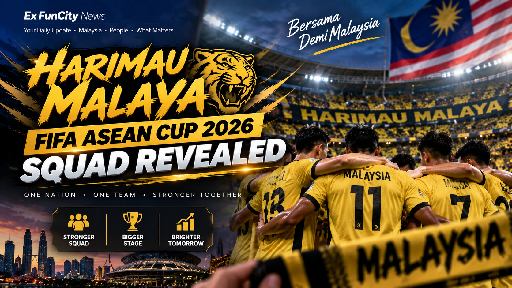 Harimau Malaya FIFA ASEAN Cup 2026 Squad Revealed Now
