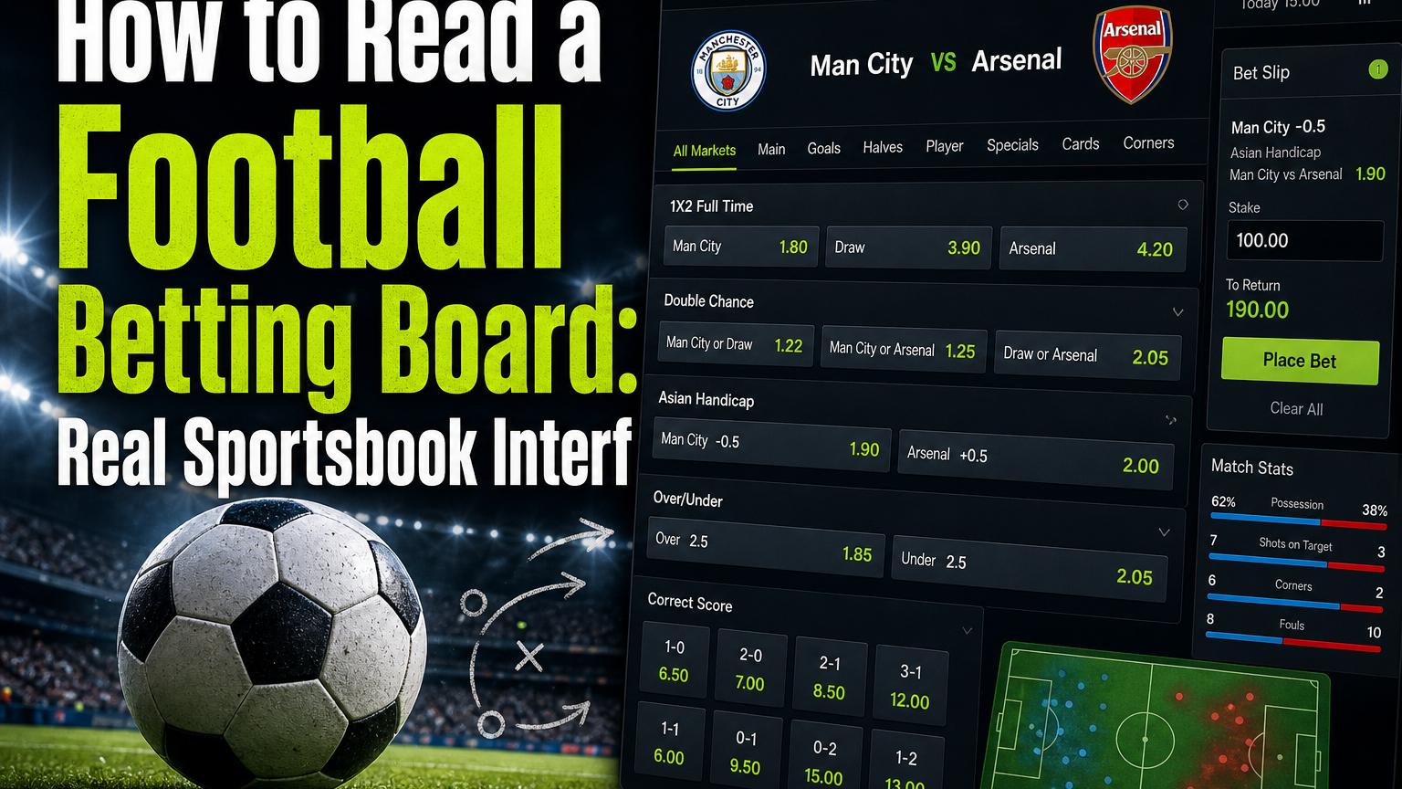 How to Read WBET Football Betting Board: Real Sportsbook