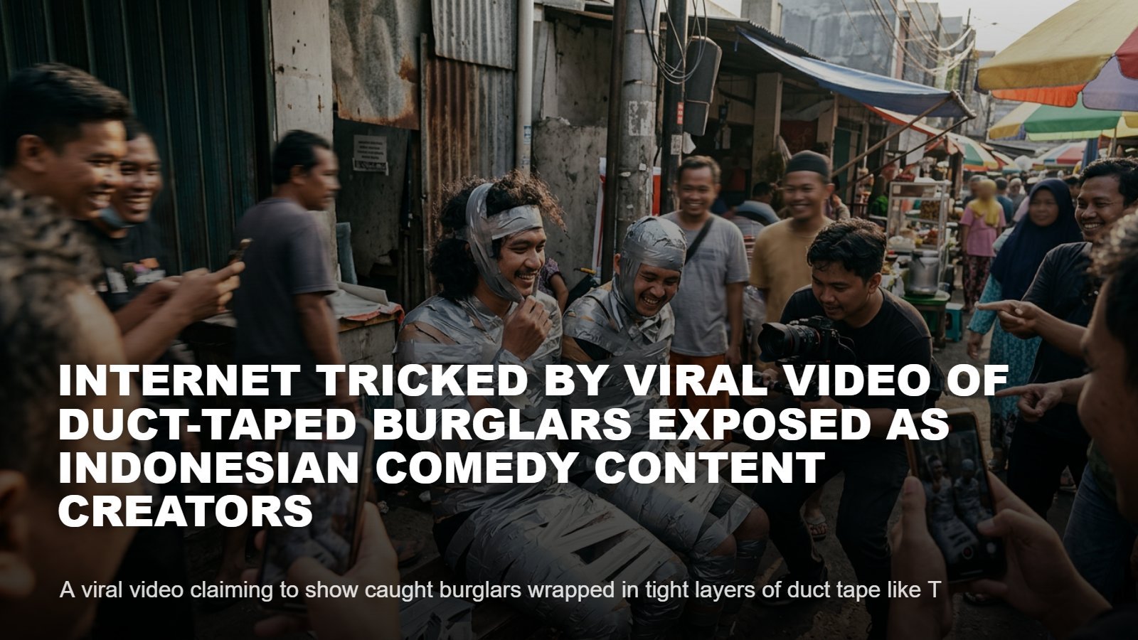 Duct Taped Burglars Indonesia Viral Video Fact Check