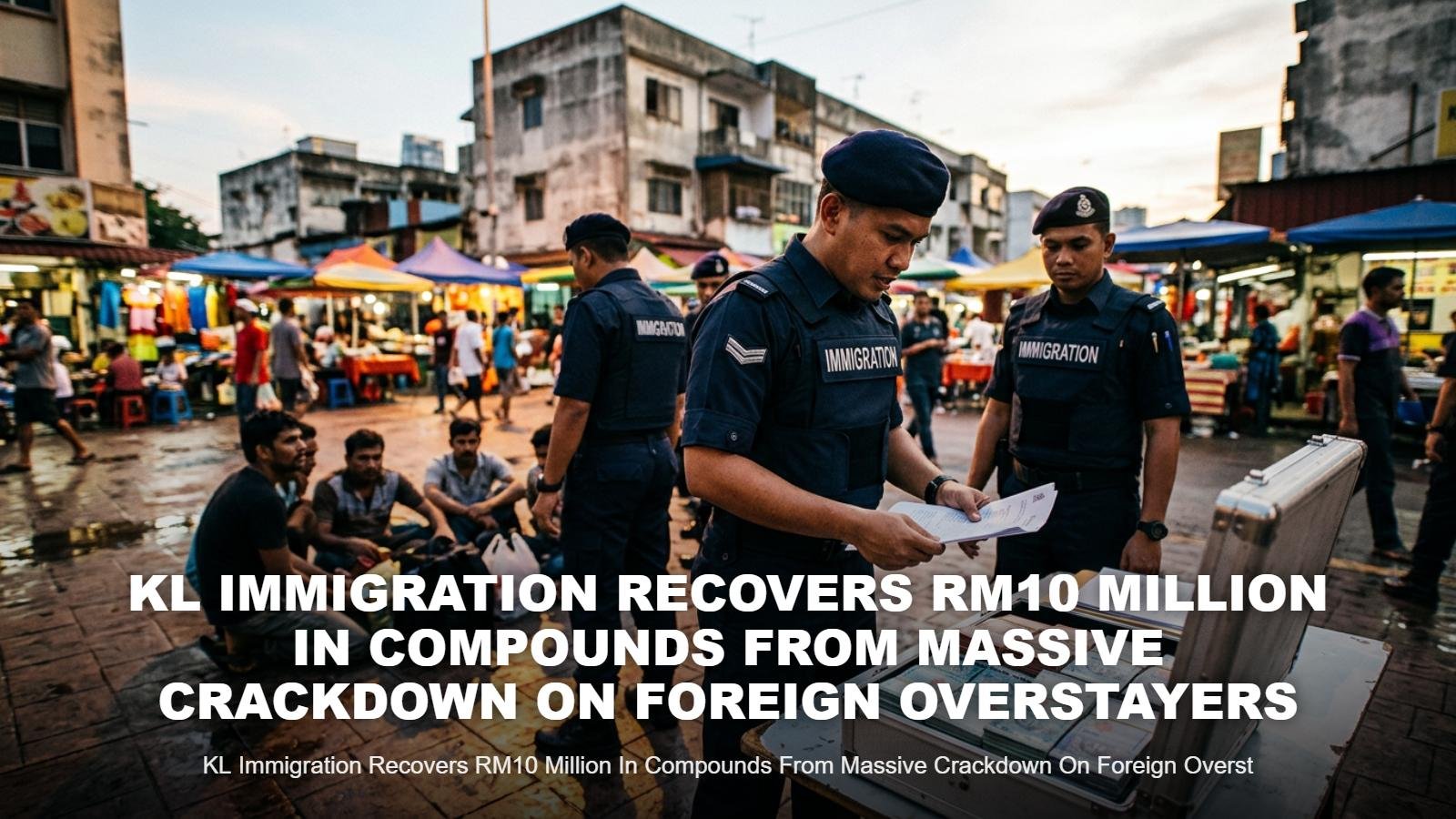 KL Immigration Nets RM10mil in Compounds from Overstayers