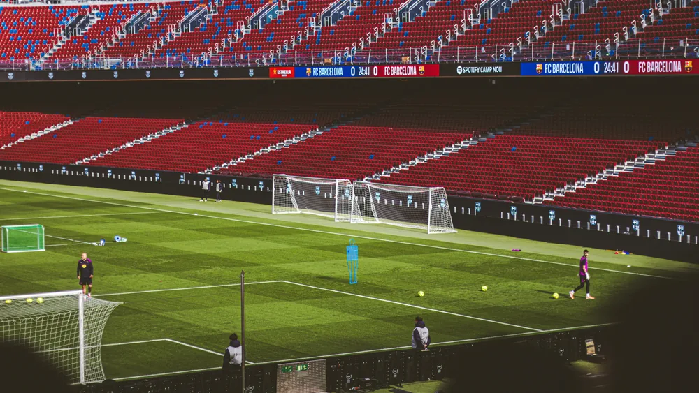 Barcelona squad in training