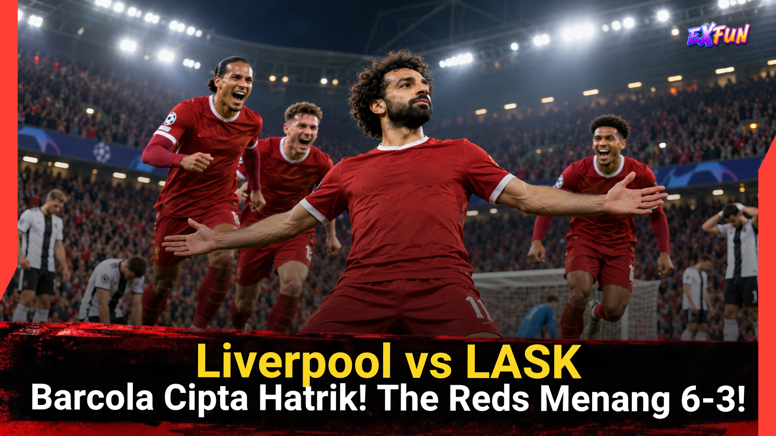 Liverpool vs LASK 6-3: Hatrik Barcola Gegarkan Eropah