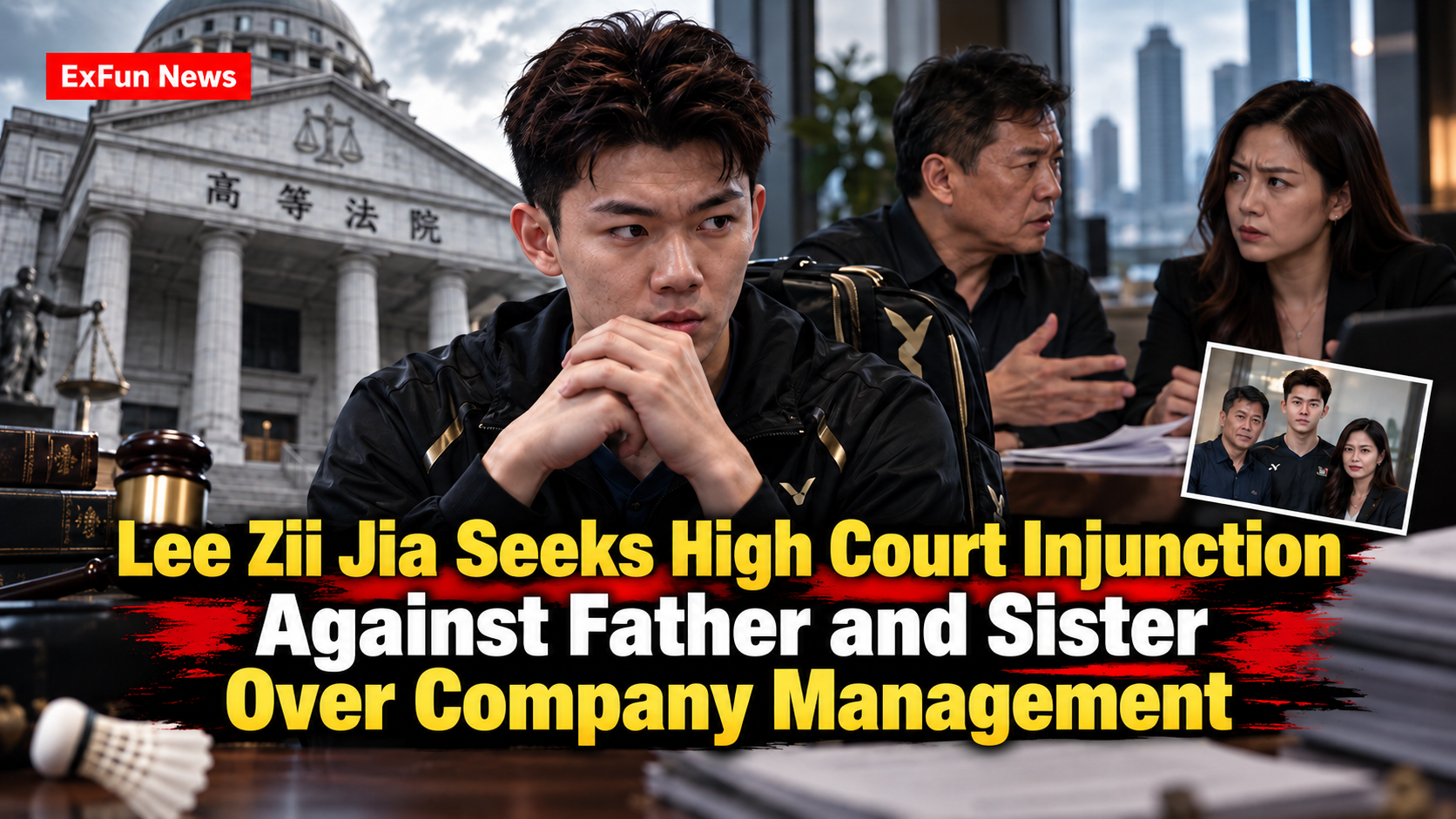 Lee Zii Jia Injunction Against Father, Sister | 2026 News