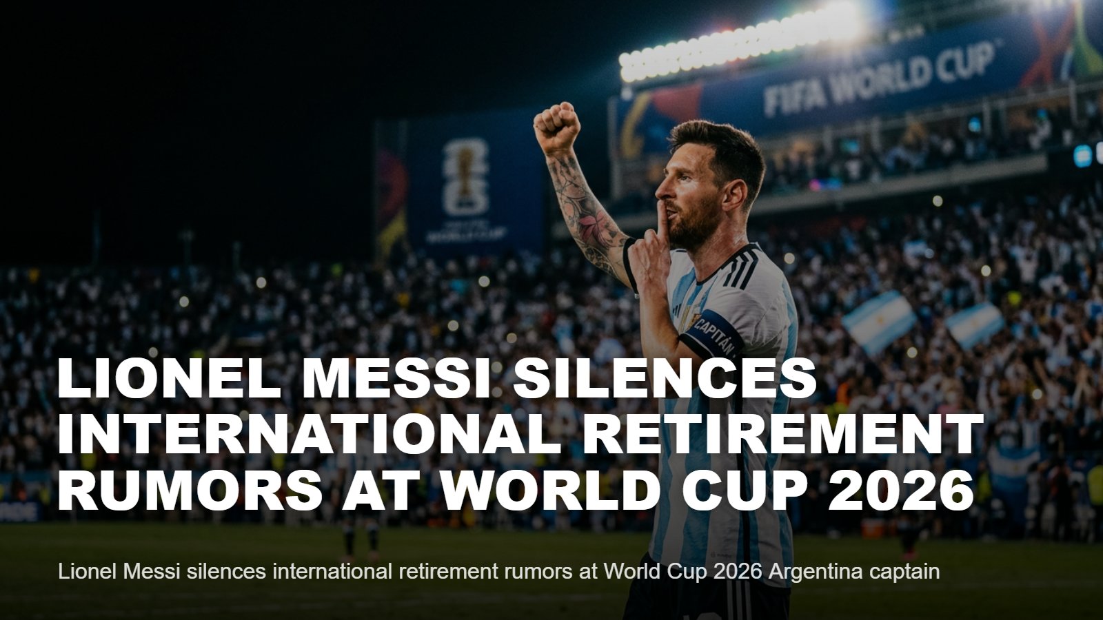 Lionel Messi Silences International Retirement Rumors