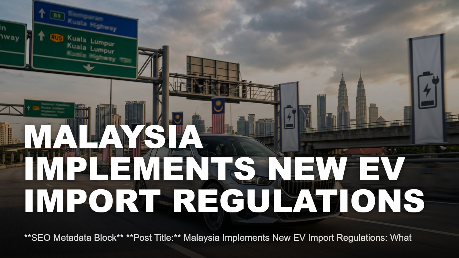 Malaysia CBU EV Rules 2026: New Regulations & Asian Market