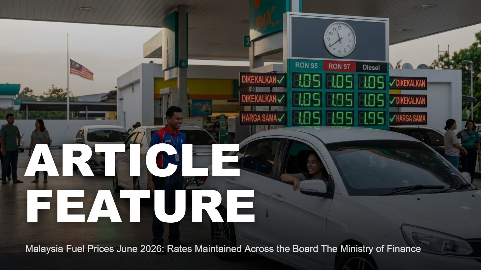 Malaysia Fuel Prices June 11-17: Prices Maintained Across