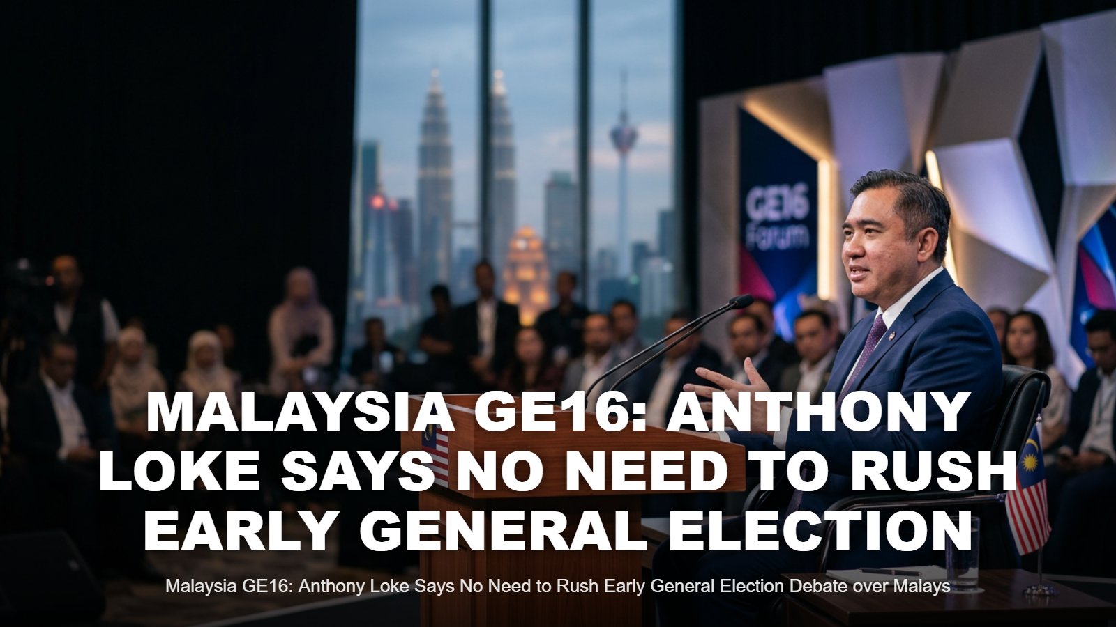 Malaysia GE16: Anthony Loke Says No Need to Rush Vote