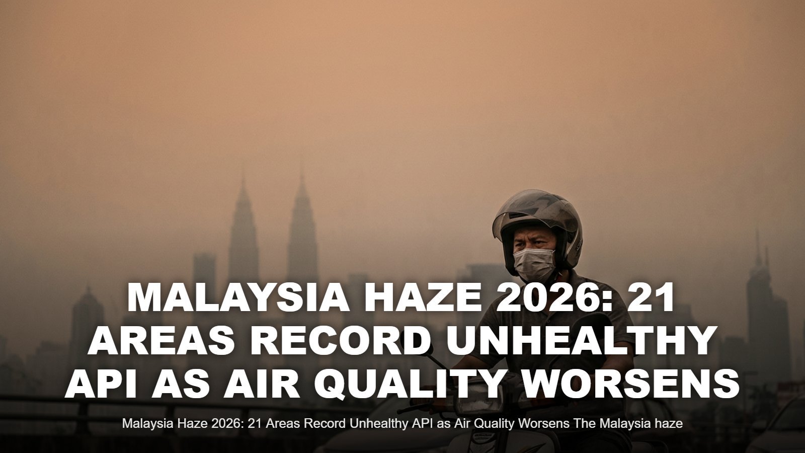 Malaysia Haze 2026: 21 Areas Record Unhealthy API