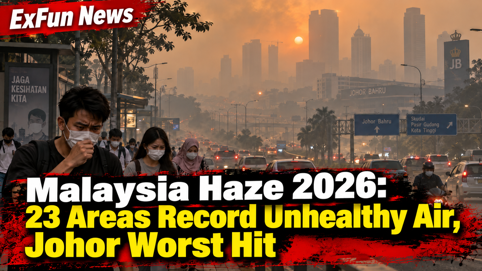 Malaysia Haze 2026: 23 Areas Unhealthy | ExFunCity News