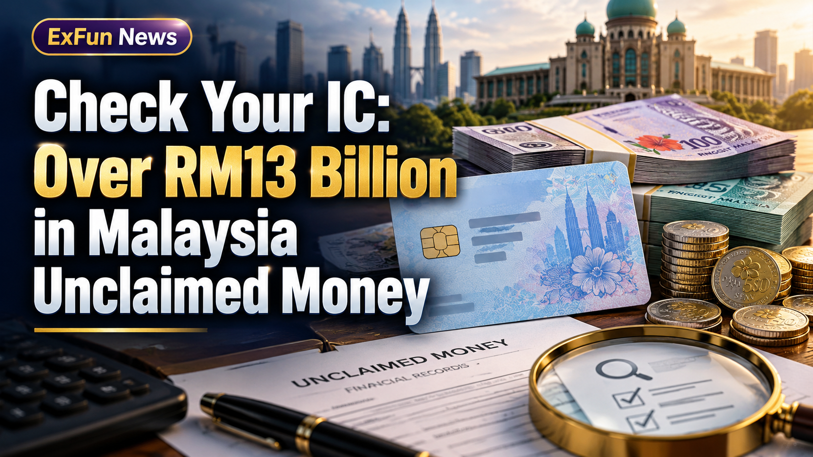 ExFunCity News | Check Your IC: Over RM13 Billion in Malaysia Unclaimed Money