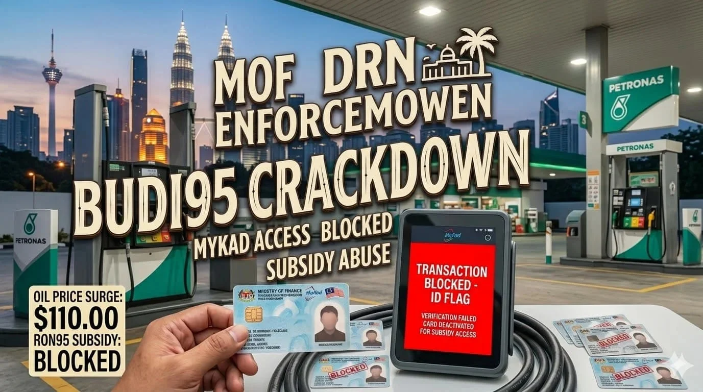 MOF Blocks MyKad Over BUDI95 Petrol Subsidy Abuse