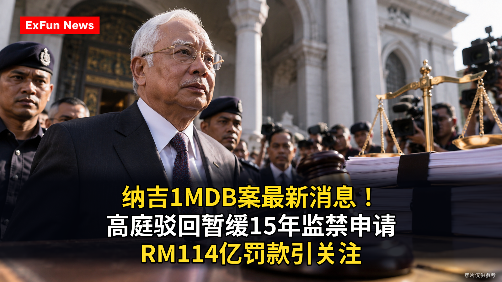 纳吉1MDB案最新消息：高庭驳回暂缓15年监禁申请，RM114亿罚款受关注 | ExFunCity News