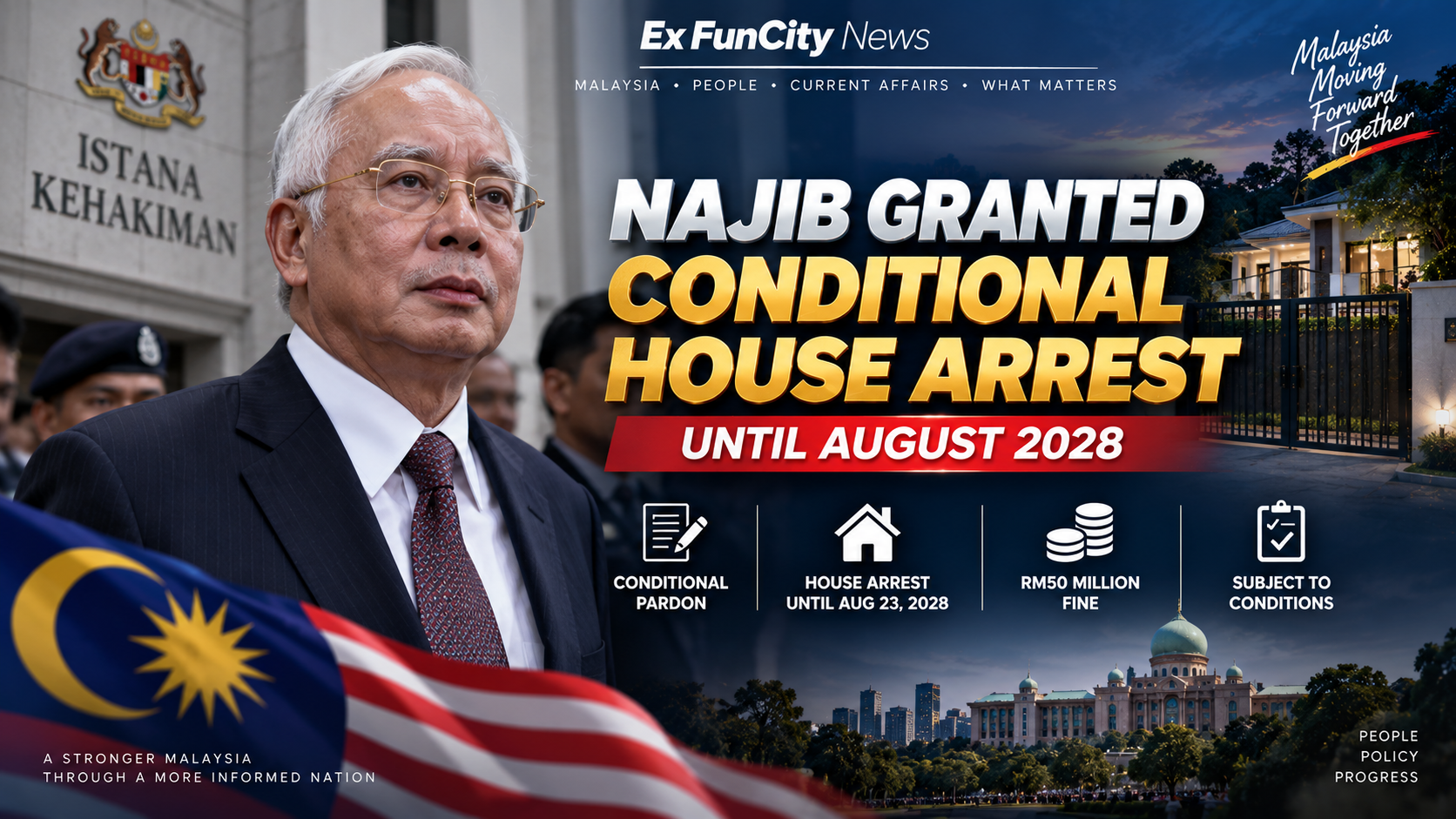 Najib House Arrest Approved Until August 2028 in Malaysia