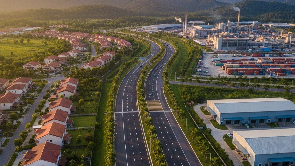 newly-constructed-connecting-road-kinrara-industrial-park-jalan-bk5b-mbsj-projec