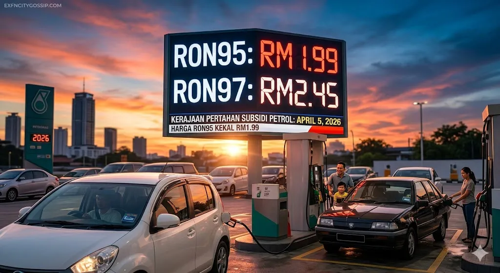 The RM1.99 price point for RON95, symbolizing the government's energy subsidy efforts in April 2026.