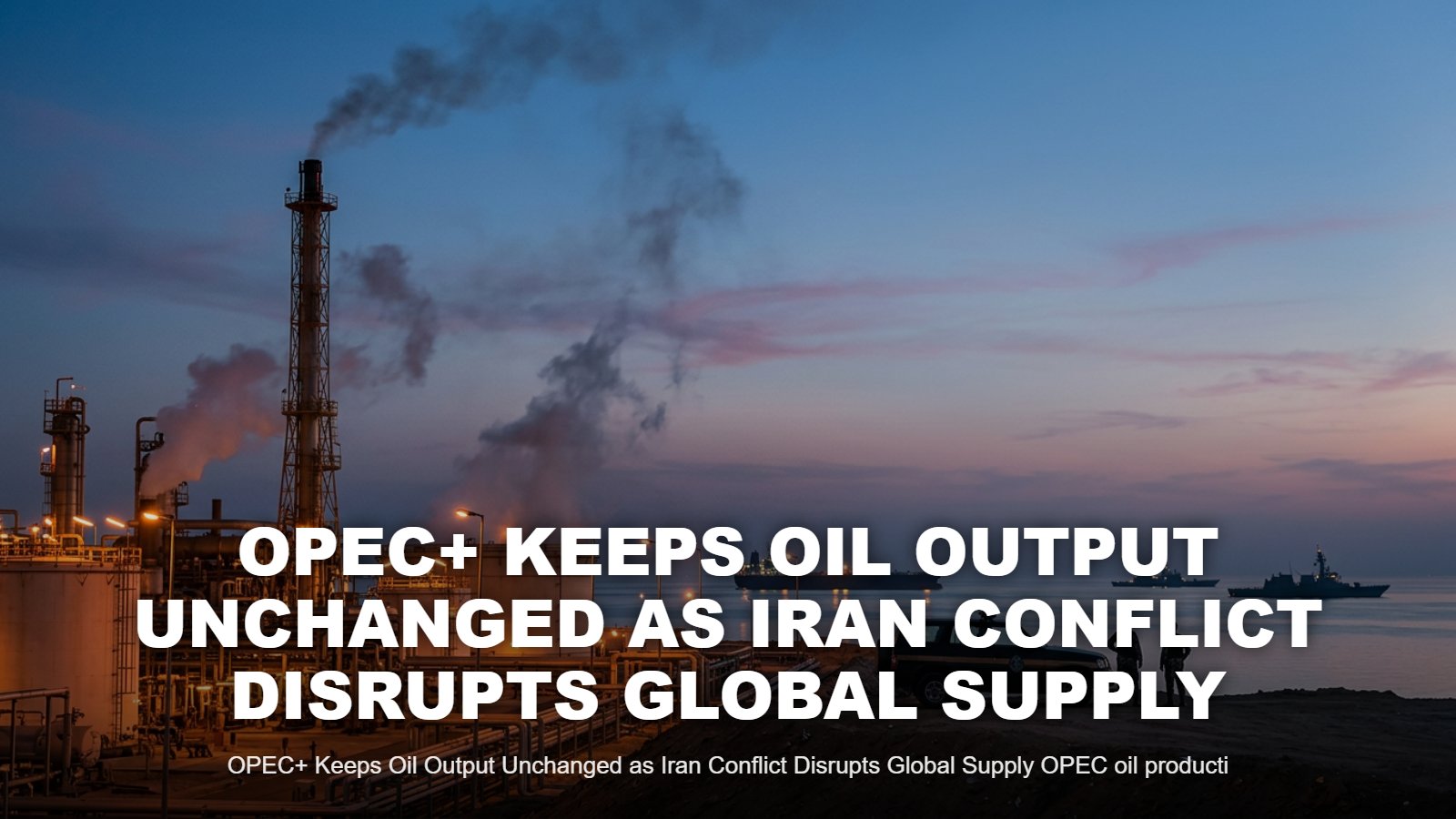 OPEC+ Keeps Oil Output Unchanged Amid Iran Conflict