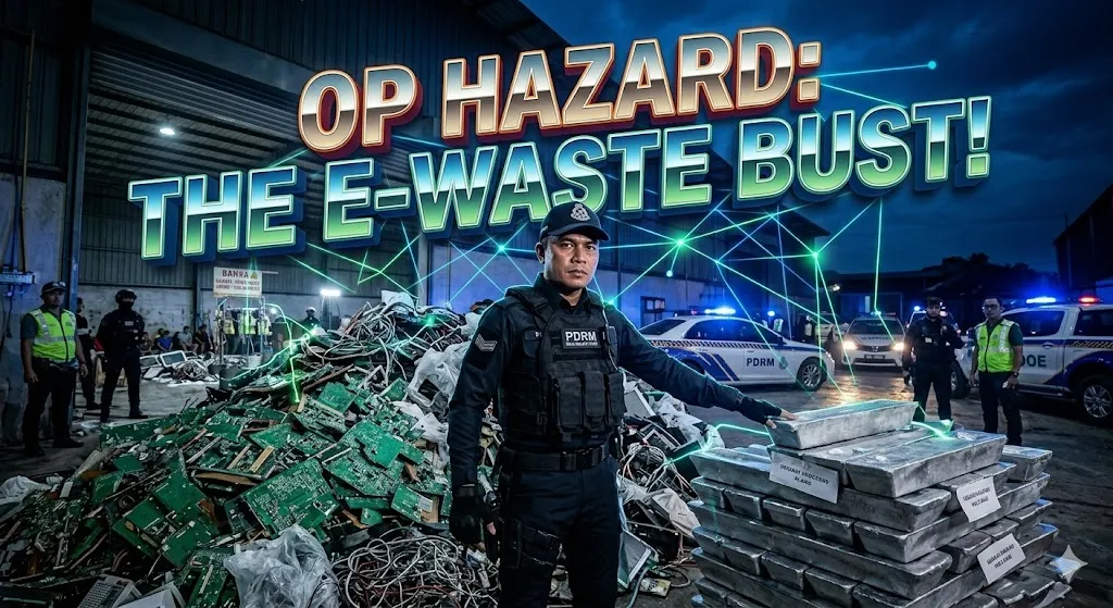 PDRM Op Hazard 3.0: RM582m E-Waste Syndicate Busted