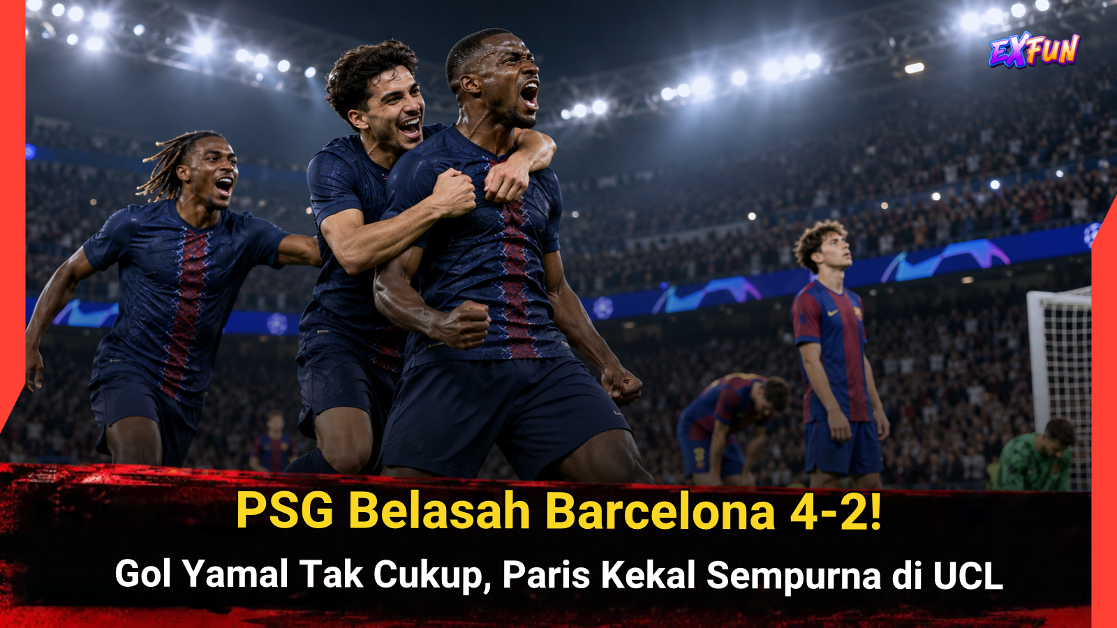 PSG vs Barcelona 4-2: Yamal Scores, Paris Win UCL Thriller