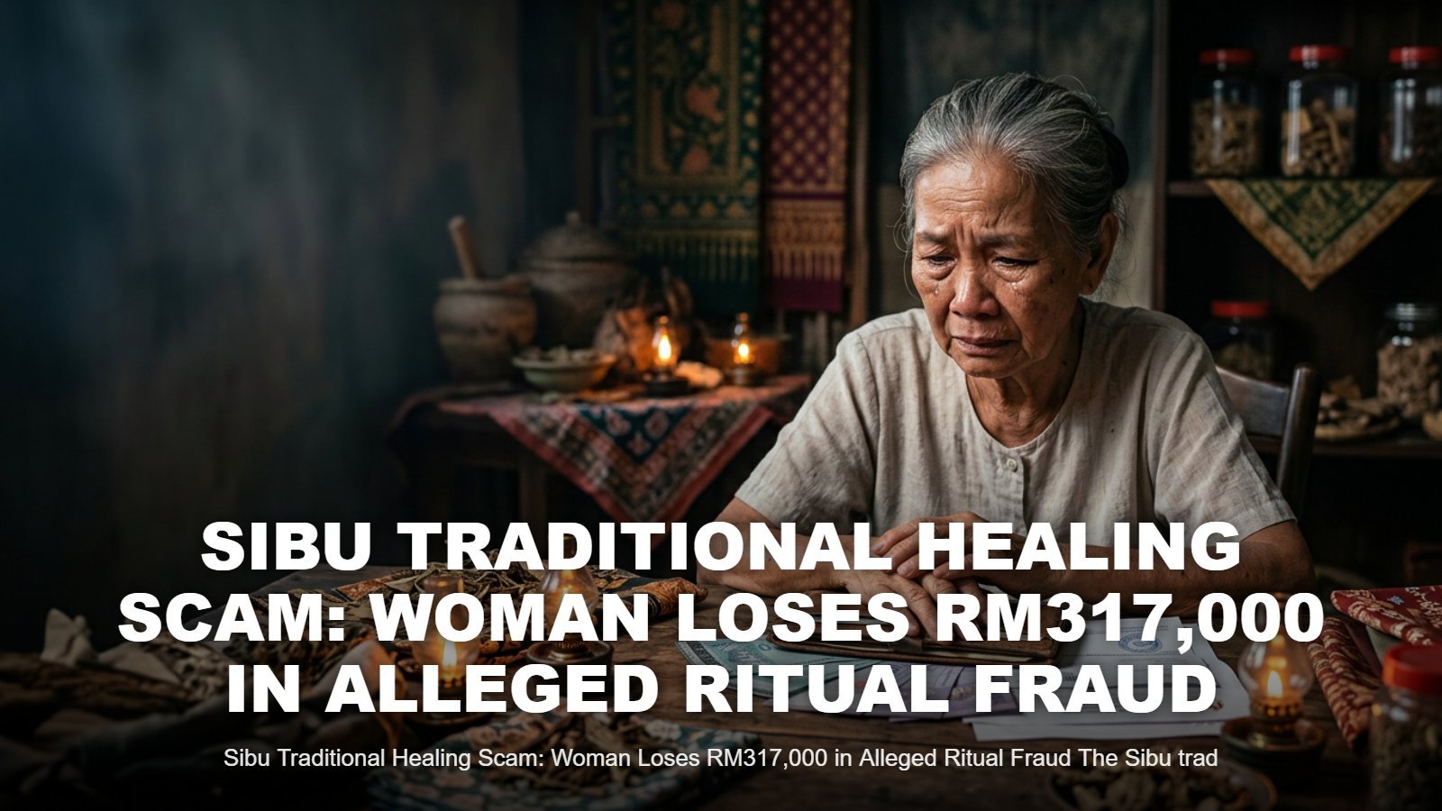 Sibu Traditional Healing Scam: Woman Loses RM317,000