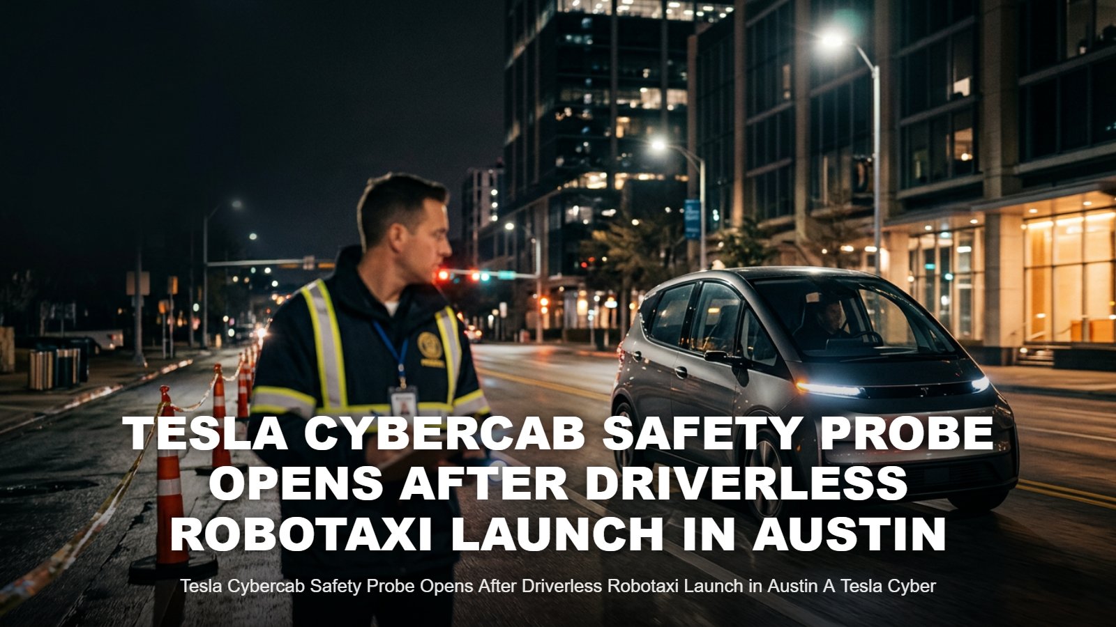 Tesla Cybercab Safety Probe Opens After Austin Launch