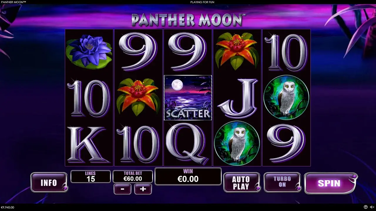 Panther Moon slot game by Playtech