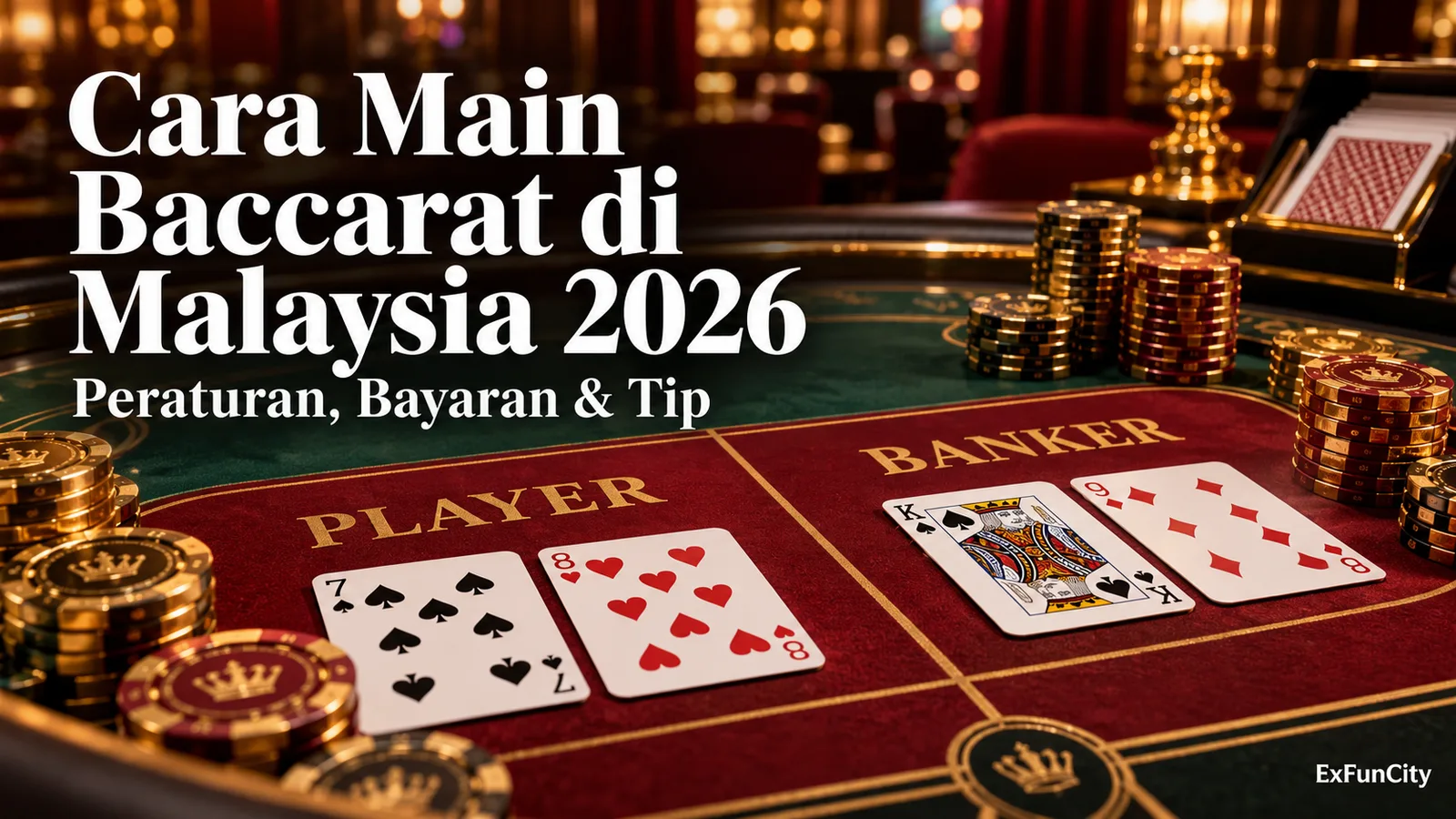 Cara Main Baccarat di Malaysia 2026: Peraturan, Bayaran & Tip