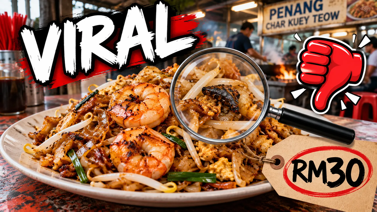 Char Kuey Teow Pulau Pinang Viral: Dakwaan Rambut