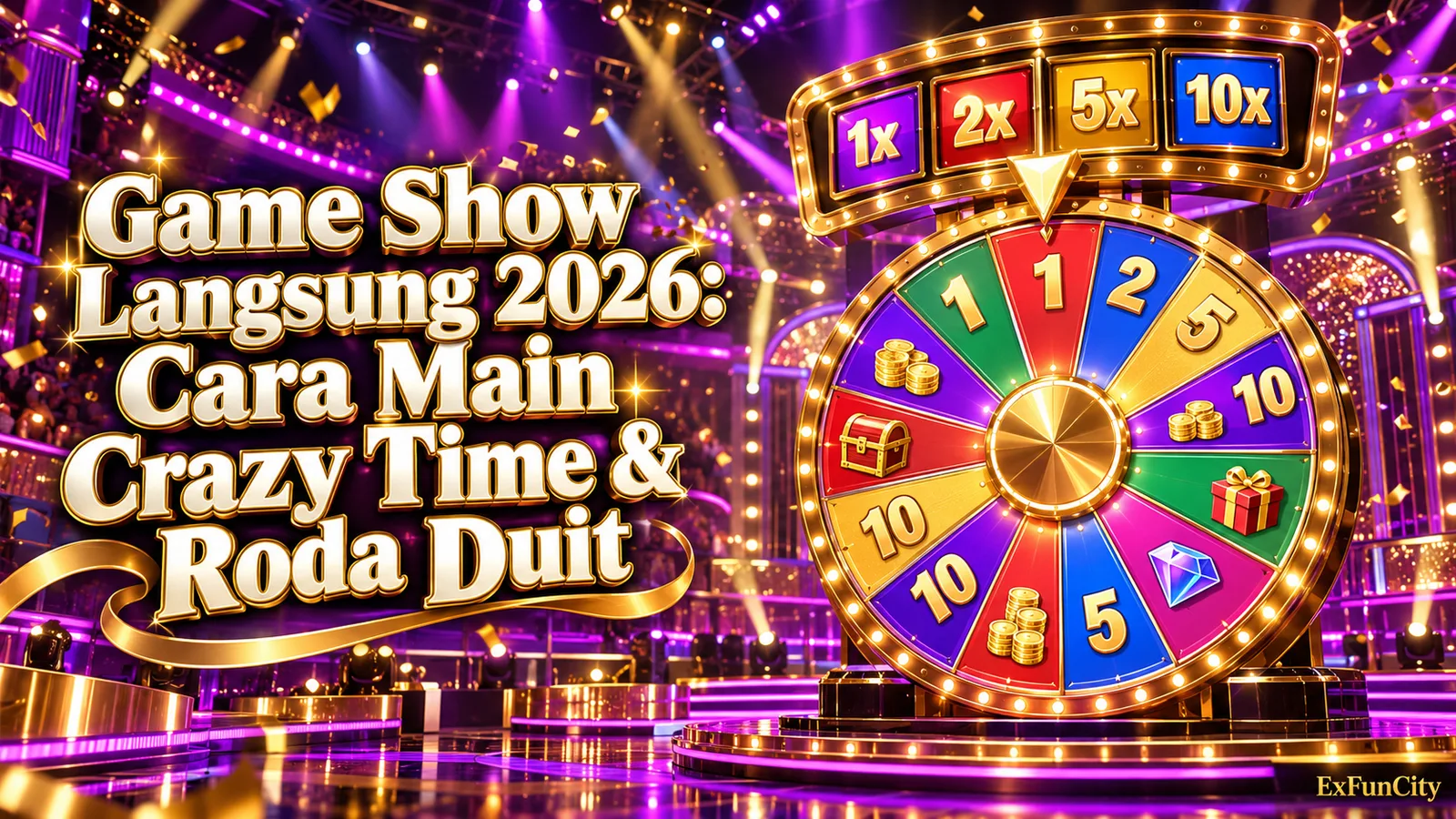 Game Show Langsung 2026: Cara Main Crazy Time & Roda Duit