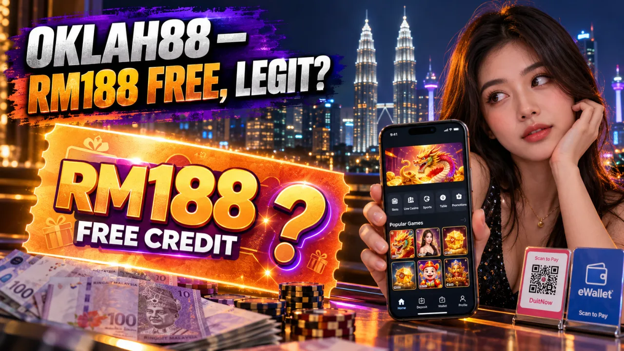 OKLAH88 Review 2026: RM188 Free Credit Legit or Scam?