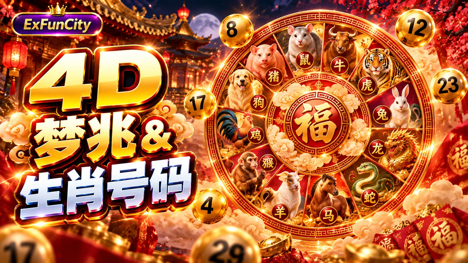 4D 梦兆查字 & 生肖号码大全（文化娱乐）| ExFunCity