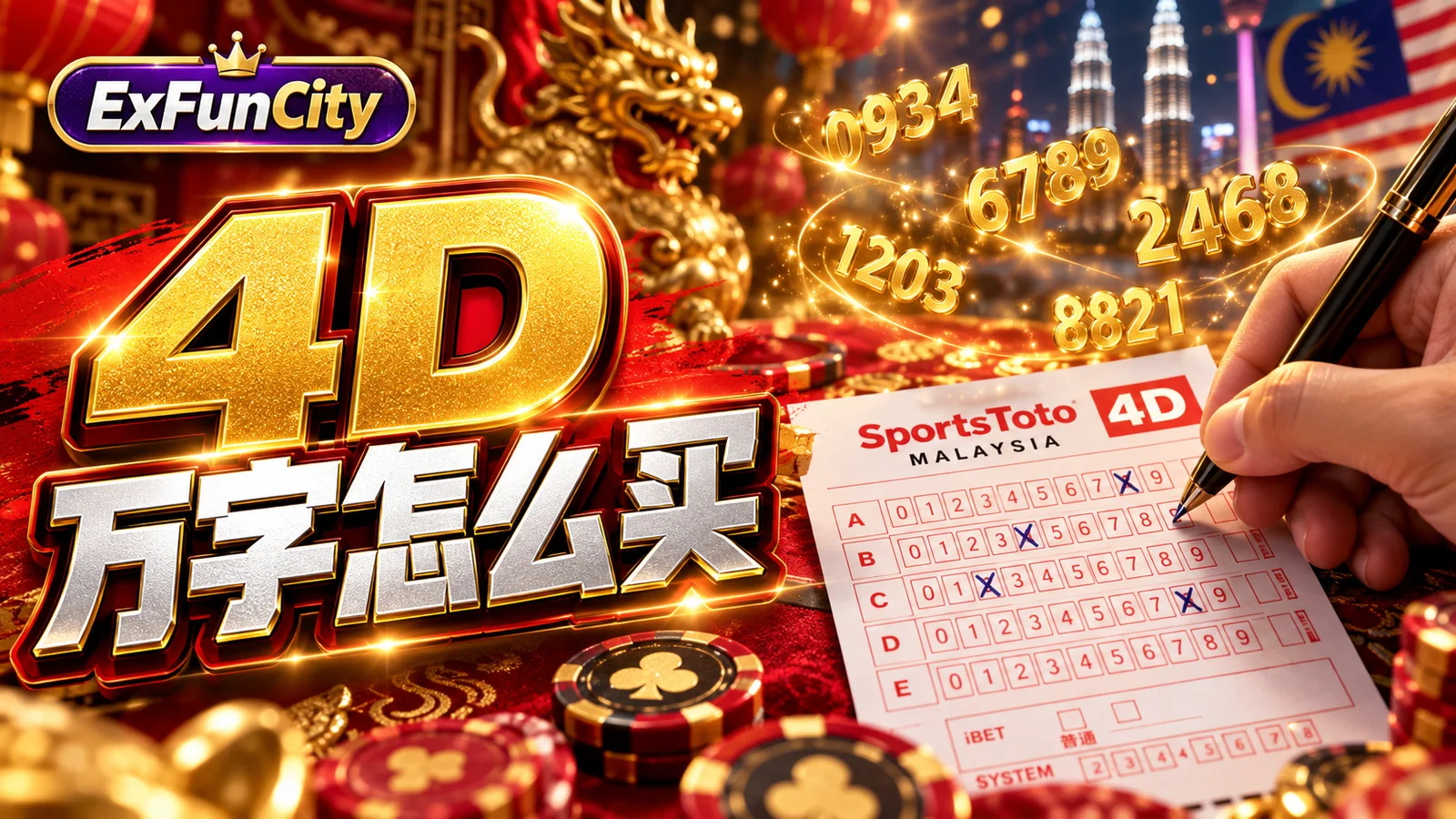 4D 万字怎么买？大/小/iBox 包字玩法全解 | ExFunCity